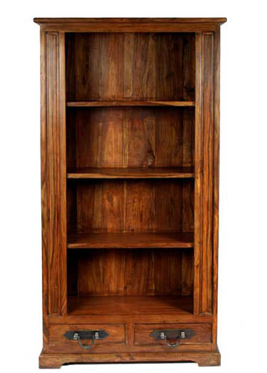 Harleston Solid Wood Book Shelf in Honey