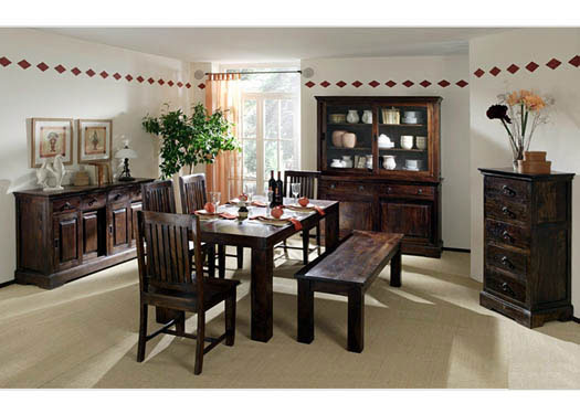 Carocrk Solide Sheesham Wood Dining Table