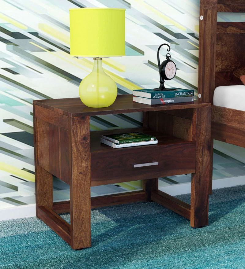 Arista Bed Wood Night Stand in Provincial Teak Finish