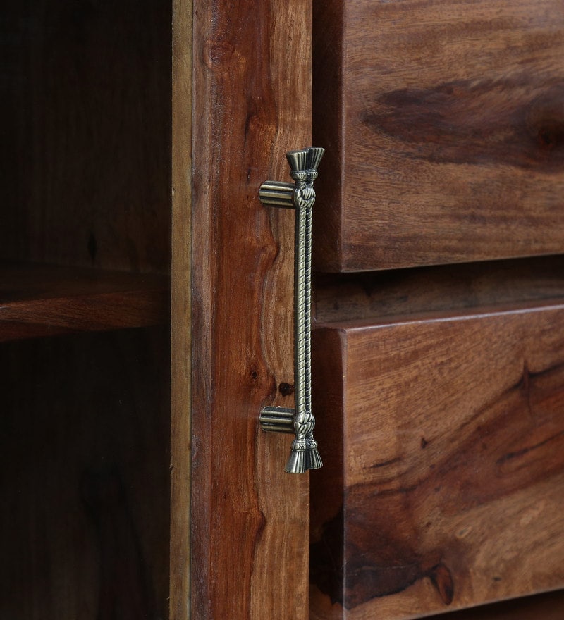 Hurtado Solid Wood Sideboard in Rustic Teak Finish