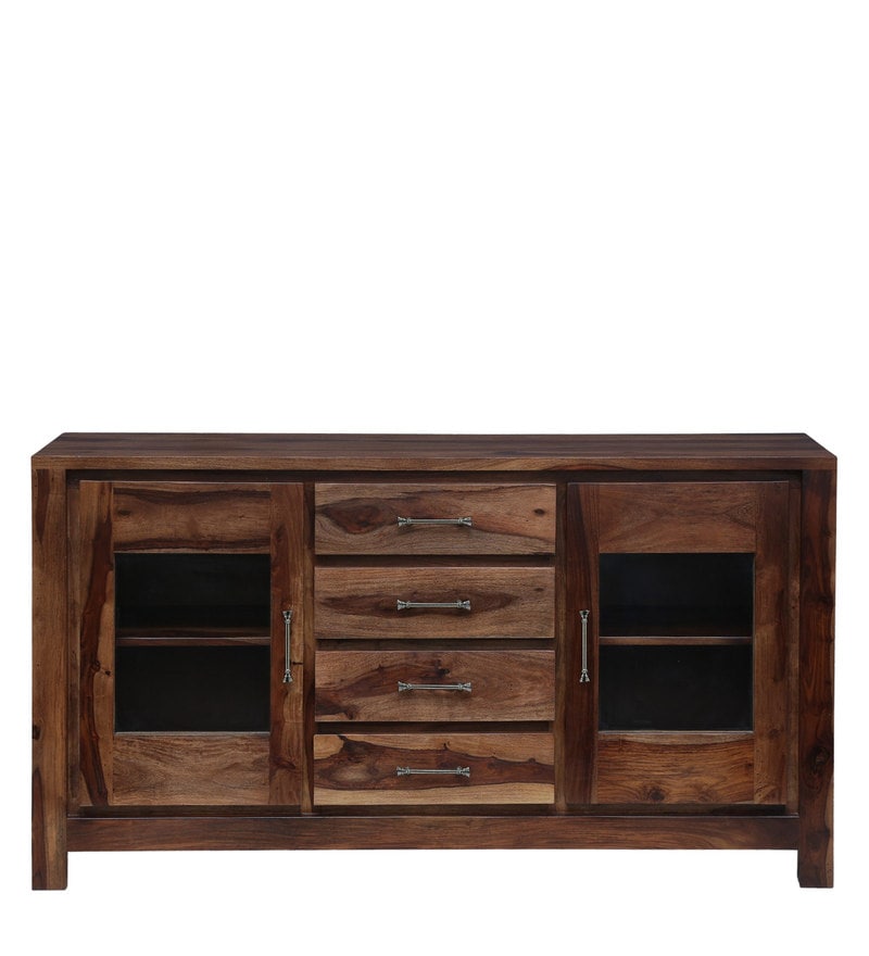 Hurtado Solid Wood Sideboard in Rustic Teak Finish