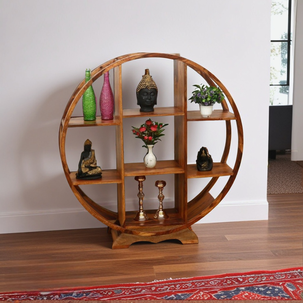 Fintan Solid Sheesham Wood Bookshelf