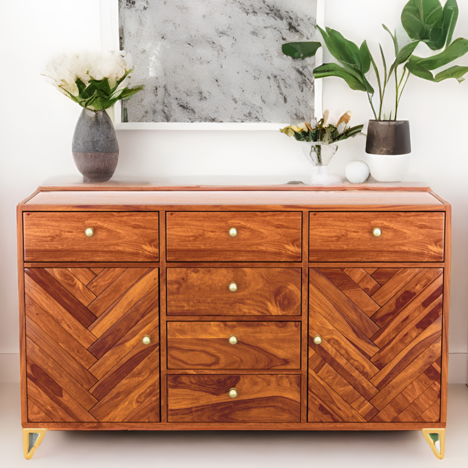 Seren Solid Sheesham Wood Chest of Drawer