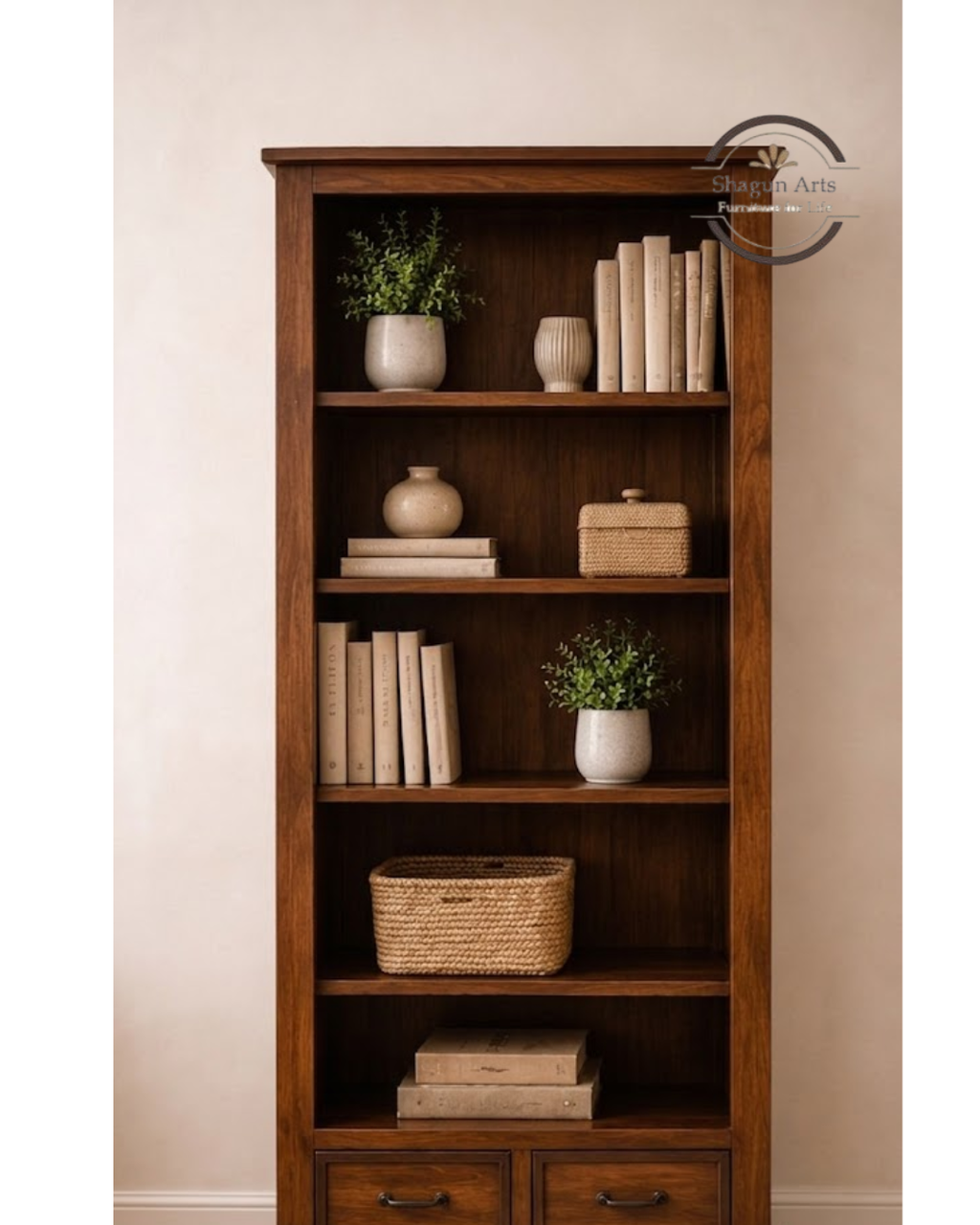 Segur Solid Sheesham  Wood Book Shelf