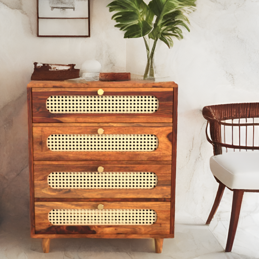 Pryor Solid Sheesham Wood Chest of Drawer
