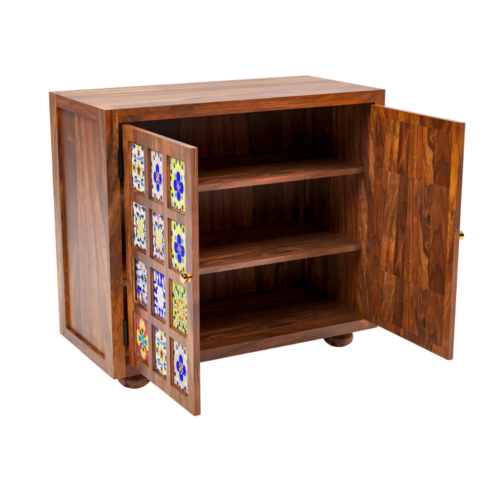 Caspian Solid Sheesham Wood Sideboard