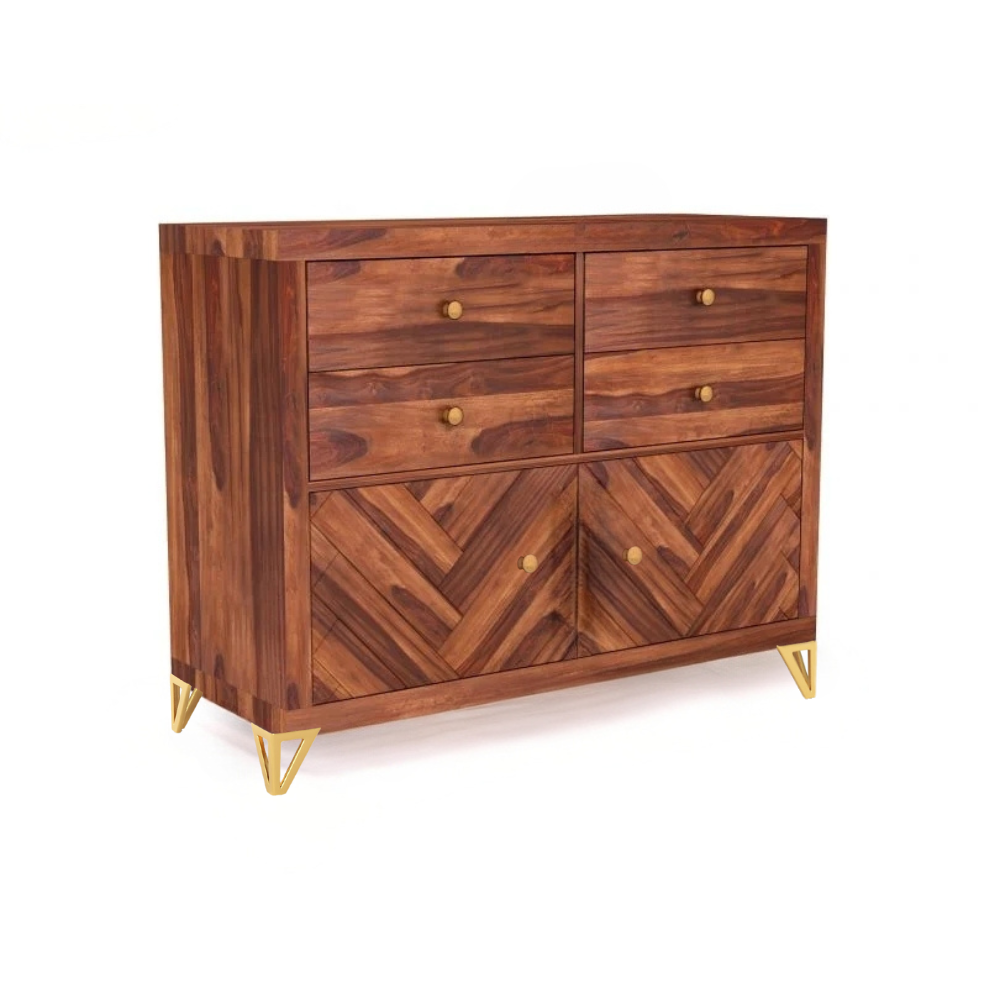 Seren Solid Sheesham Wood Chest of Drawer
