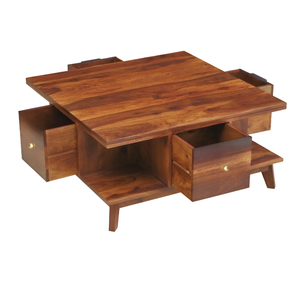 Waren Solid Sheesham Wood Coffee Table