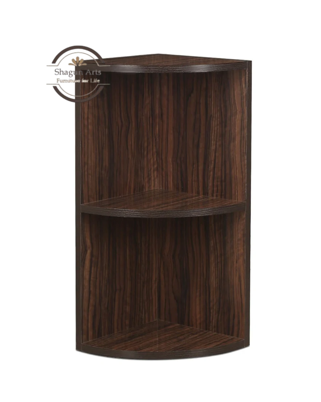 Hamlin Solid Sheesham Wood Corner Wall Shelf