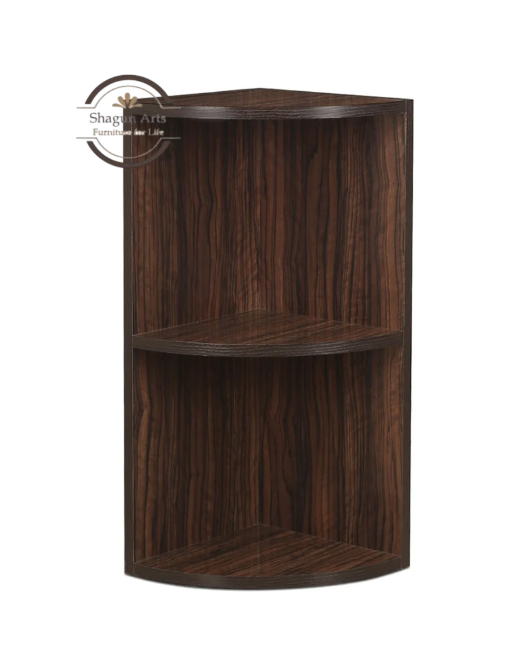 Hamlin Solid Sheesham Wood Corner Wall Shelf