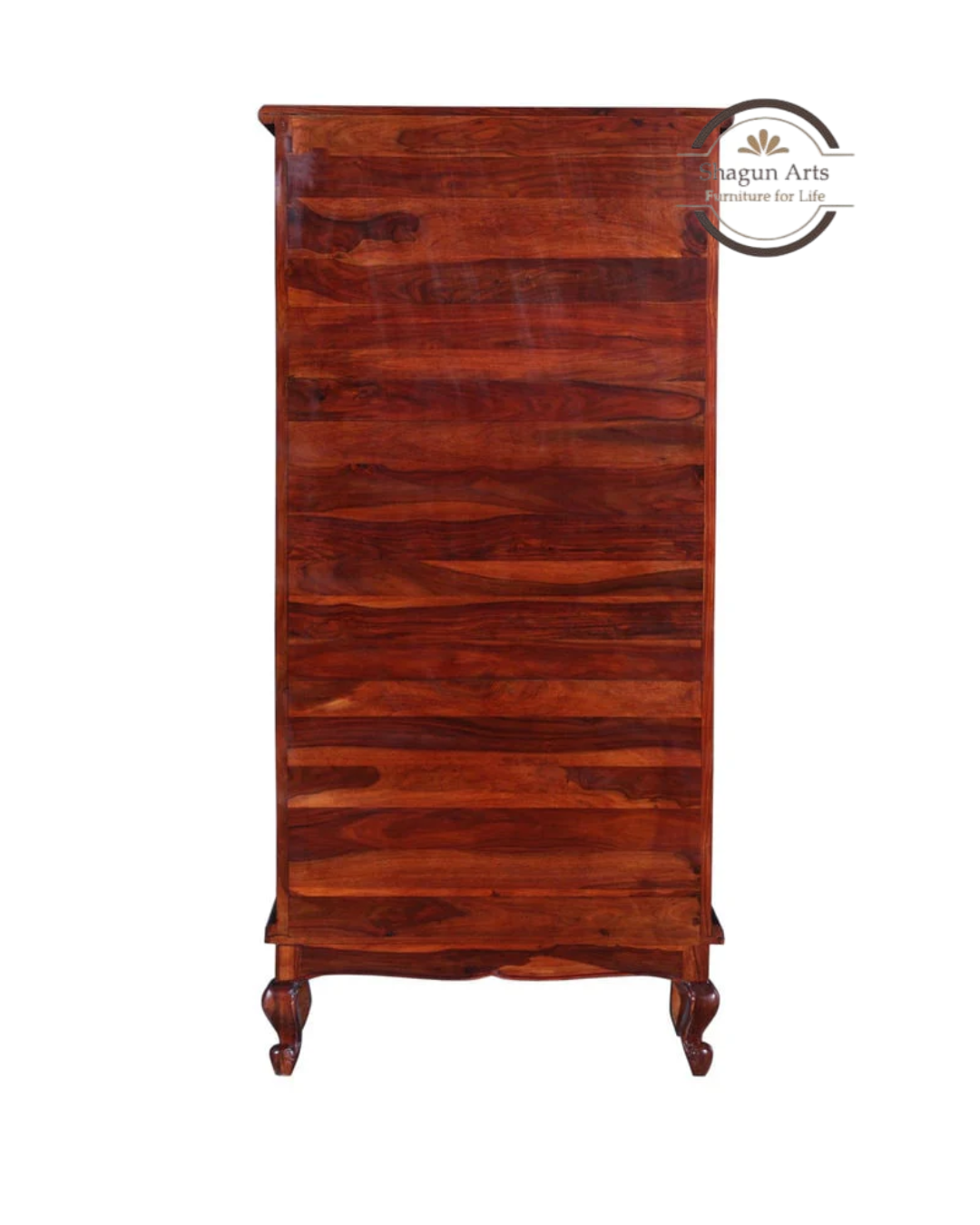 Portus Solid Sheesham Wood Book Shelf in Honey Oak Finish