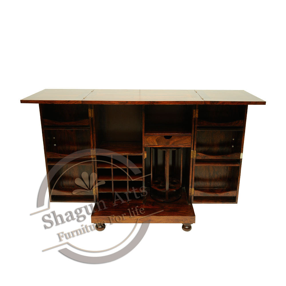 Stylish Brown wine Cabinet