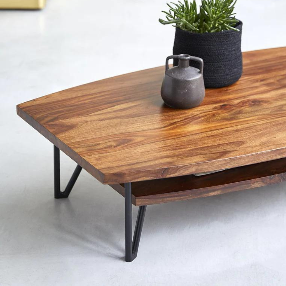 Yardley Solid Sheesham Wood Coffee Table