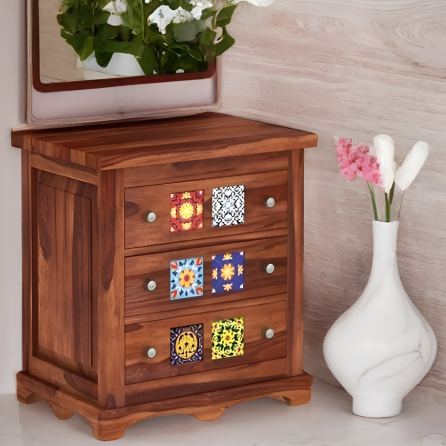 Larkin Solid Sheesham Wood Chest of Drawer