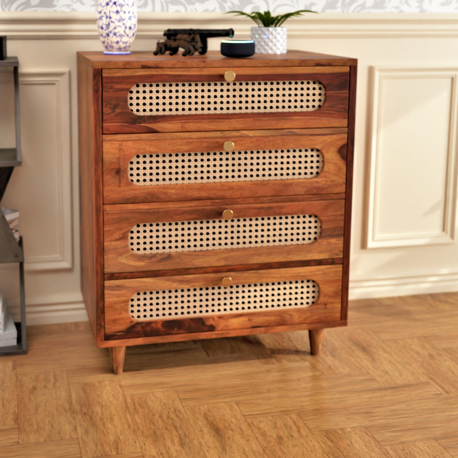 Pryor Solid Sheesham Wood Chest of Drawer