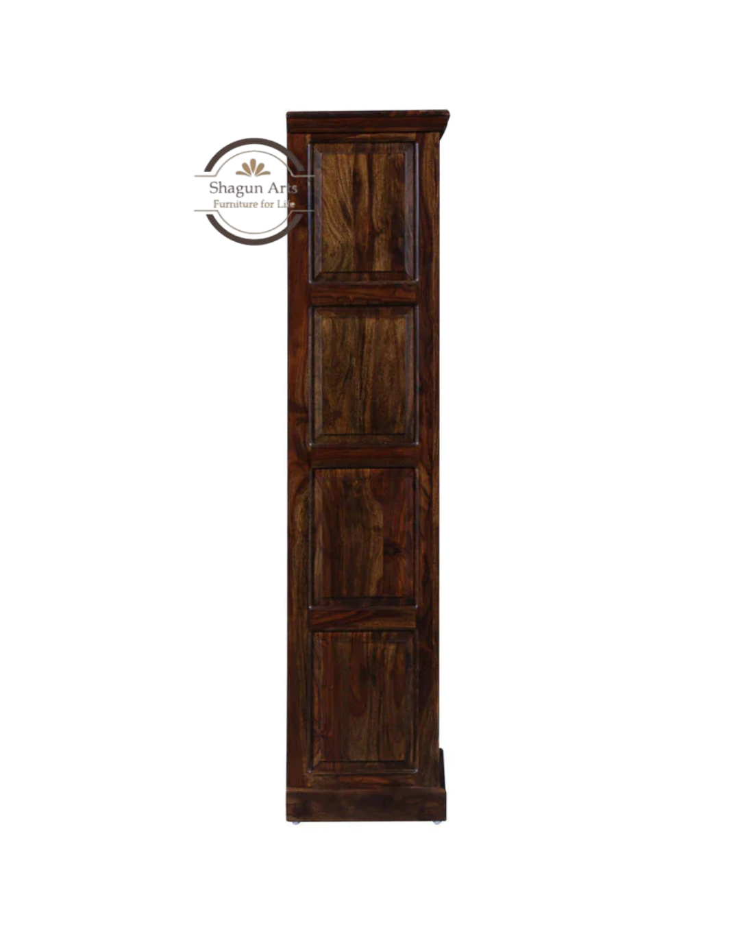 Eve Loft Solid Sheesham Wood Book Shelf in Provincial Teak Finish