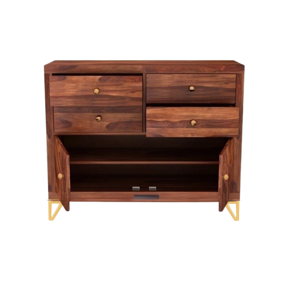 Seren Solid Sheesham Wood Chest of Drawer