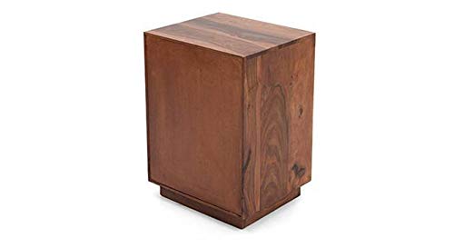 Felton Bed Wood Bedside End Table with Drawers for Living Room