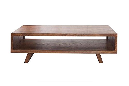 Adolph Wood Bicca Coffee Table for Living Room | Center Table | Natural Brown Finish