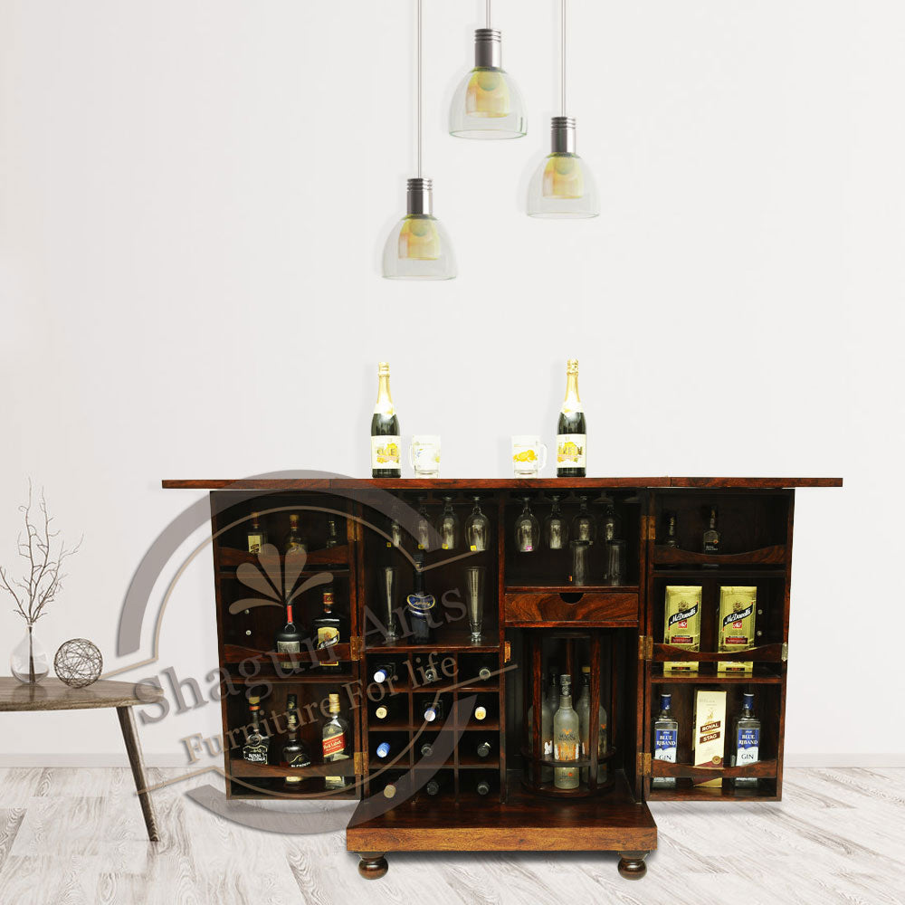 Stylish Brown wine Cabinet