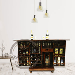 Stylish Brown wine Cabinet