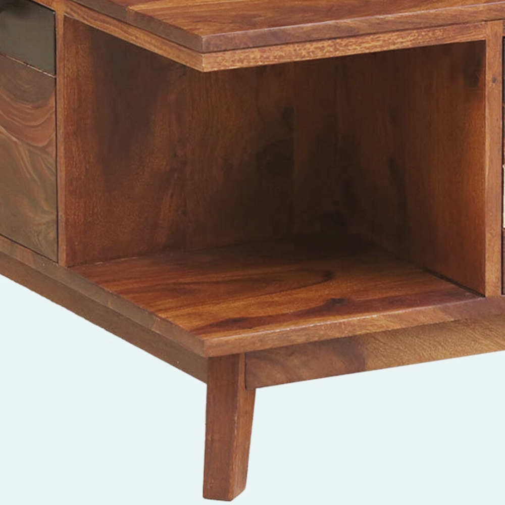 Waren Solid Sheesham Wood Coffee Table