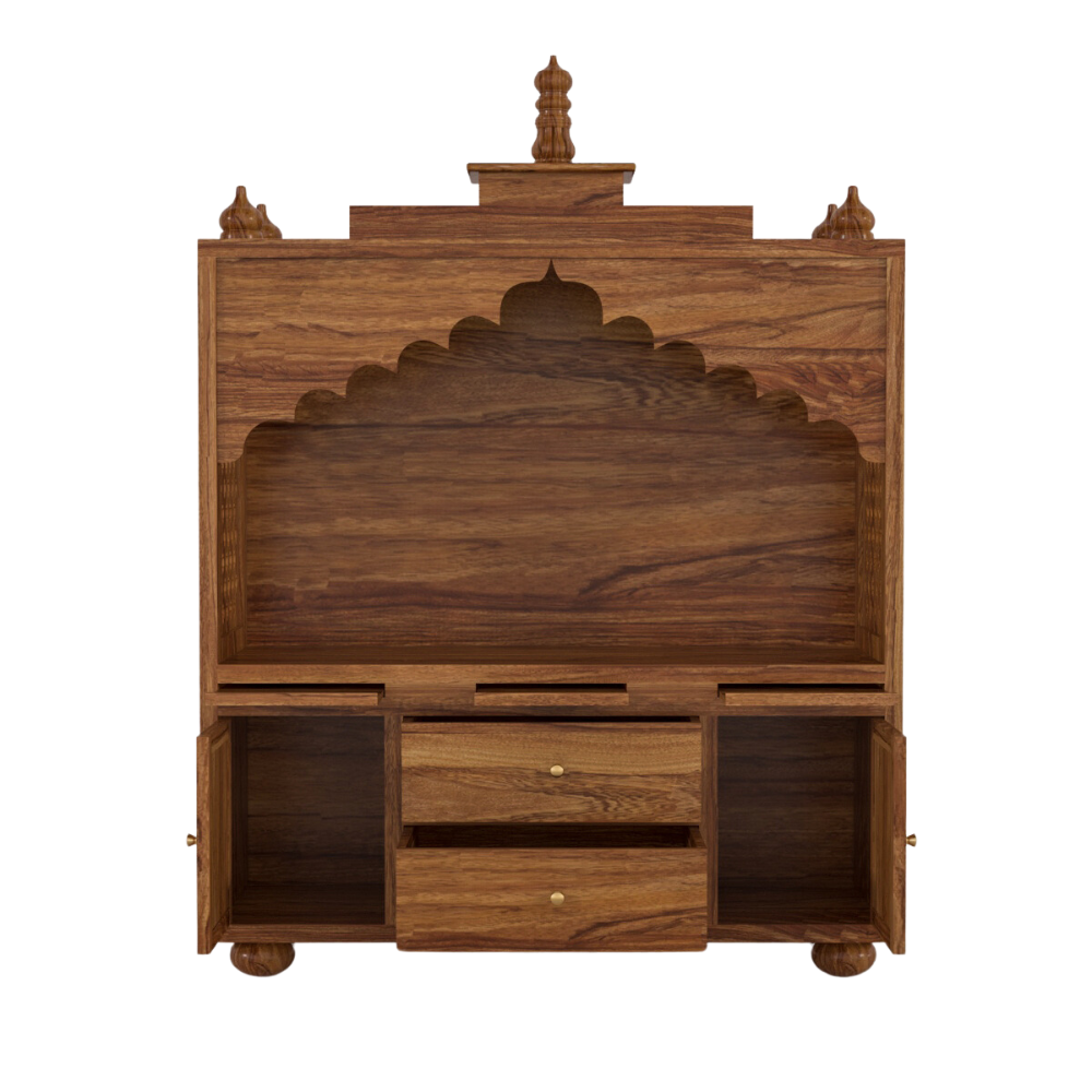 Selene Solid Sheesham Wood Temple
