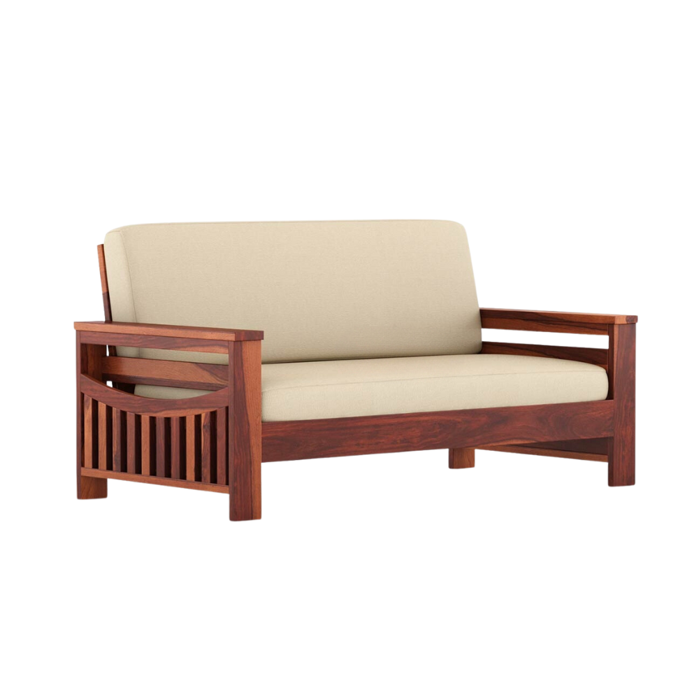 Winslow Solid Sheesham Wood 2 Seater Sofa