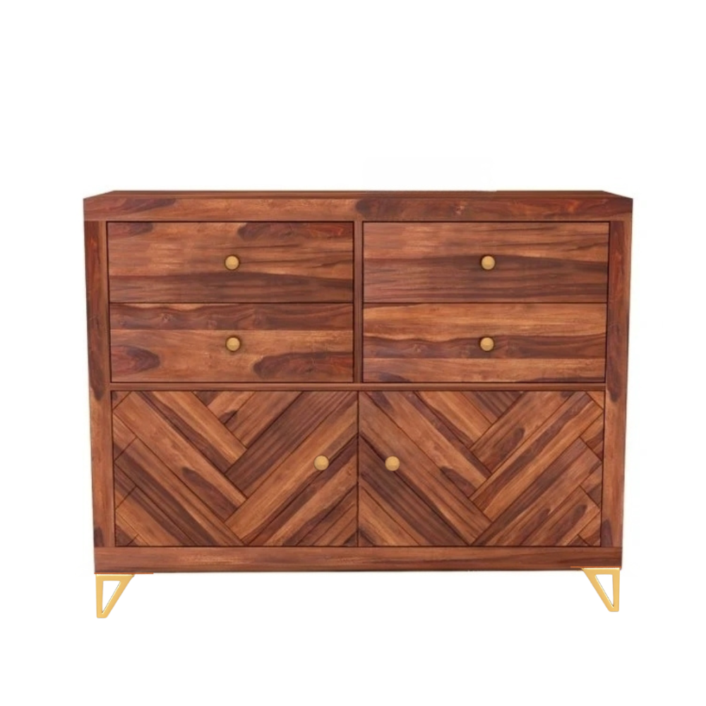 Seren Solid Sheesham Wood Chest of Drawer