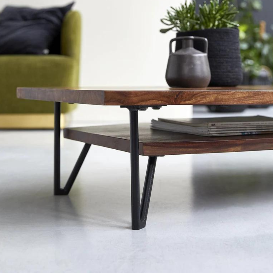 Yardley Solid Sheesham Wood Coffee Table