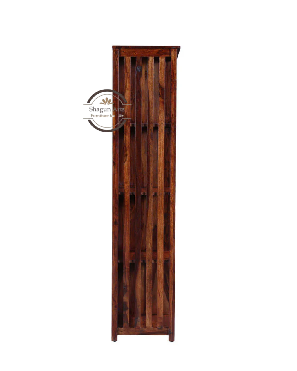 Osias Solid Wood Book Shelf in Honey Oak Finish