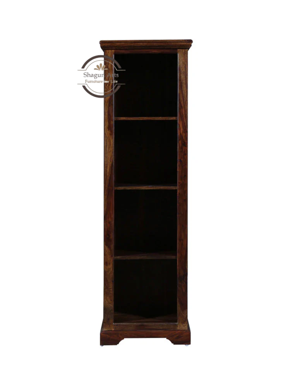 Eve Loft Solid Sheesham Wood Book Shelf in Provincial Teak Finish