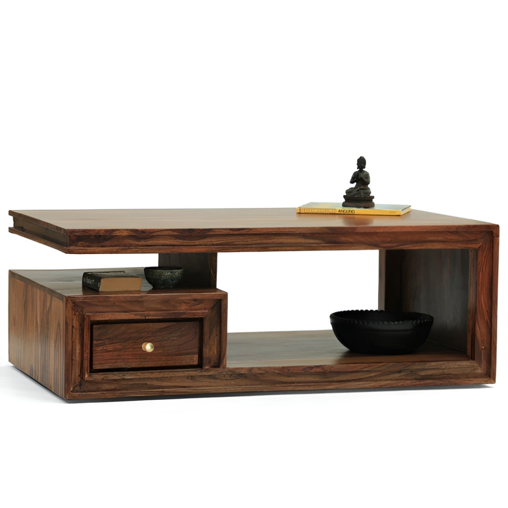 Cedric Solid Sheesham Wood Coffee Table