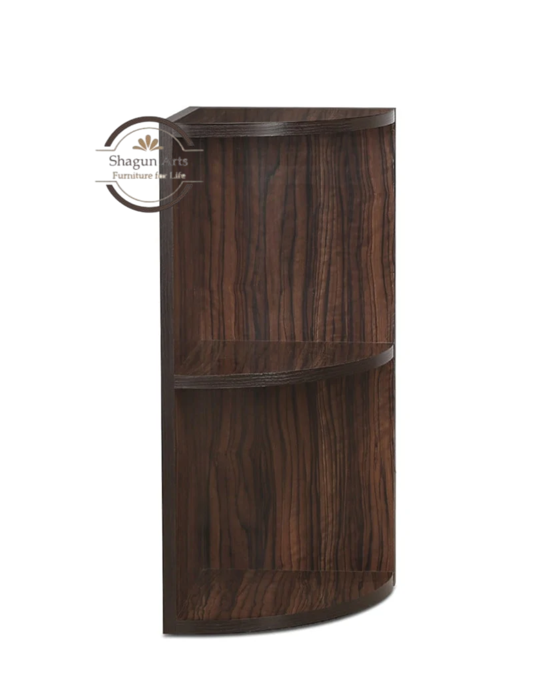 Hamlin Solid Sheesham Wood Corner Wall Shelf