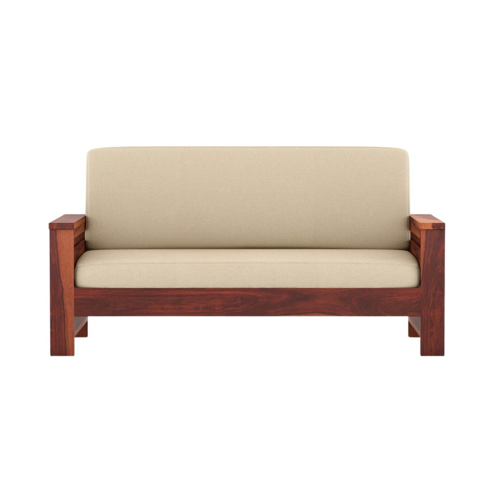 Winslow Solid Sheesham Wood 2 Seater Sofa