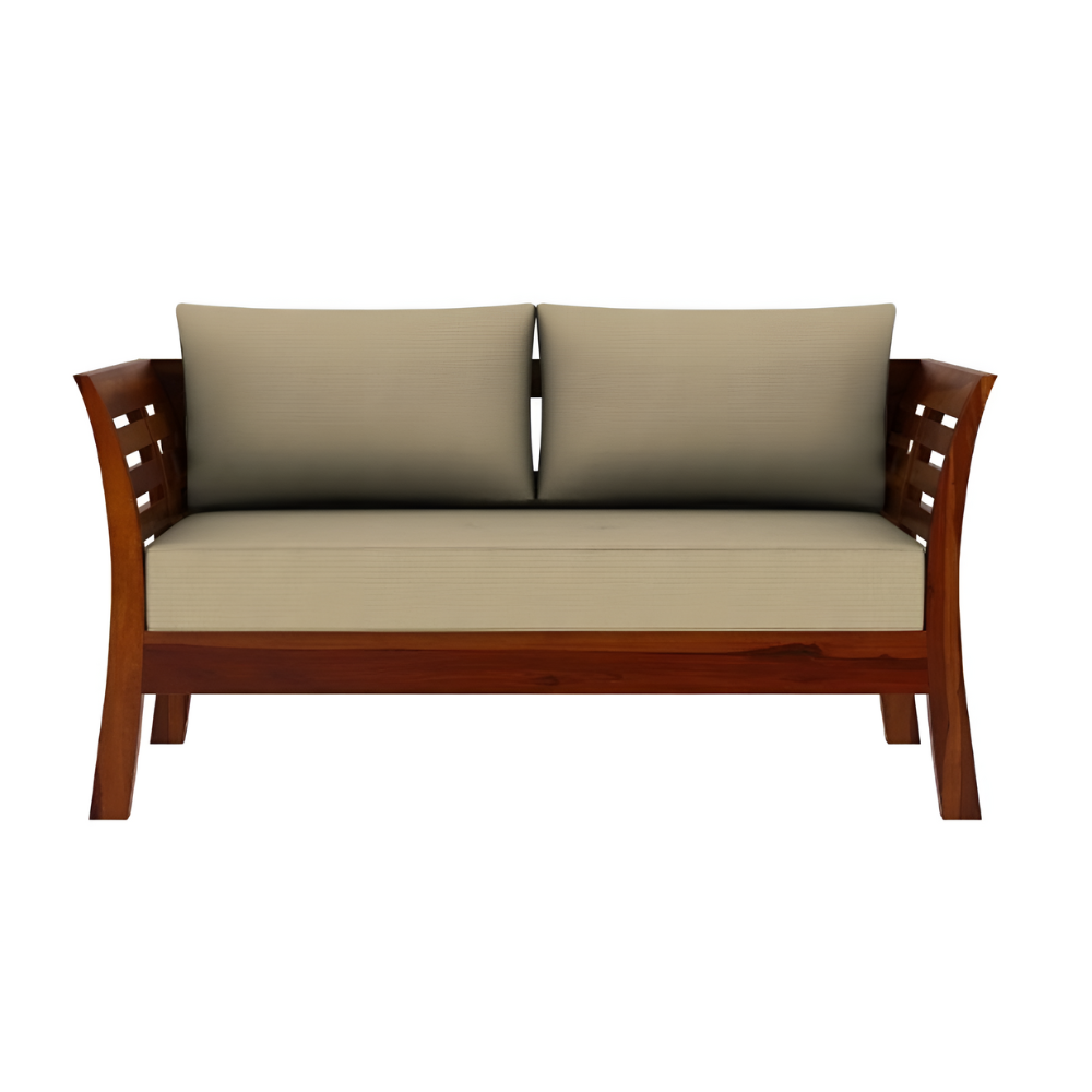 Eamon Solid Sheesham Wood 2 Seater Sofa