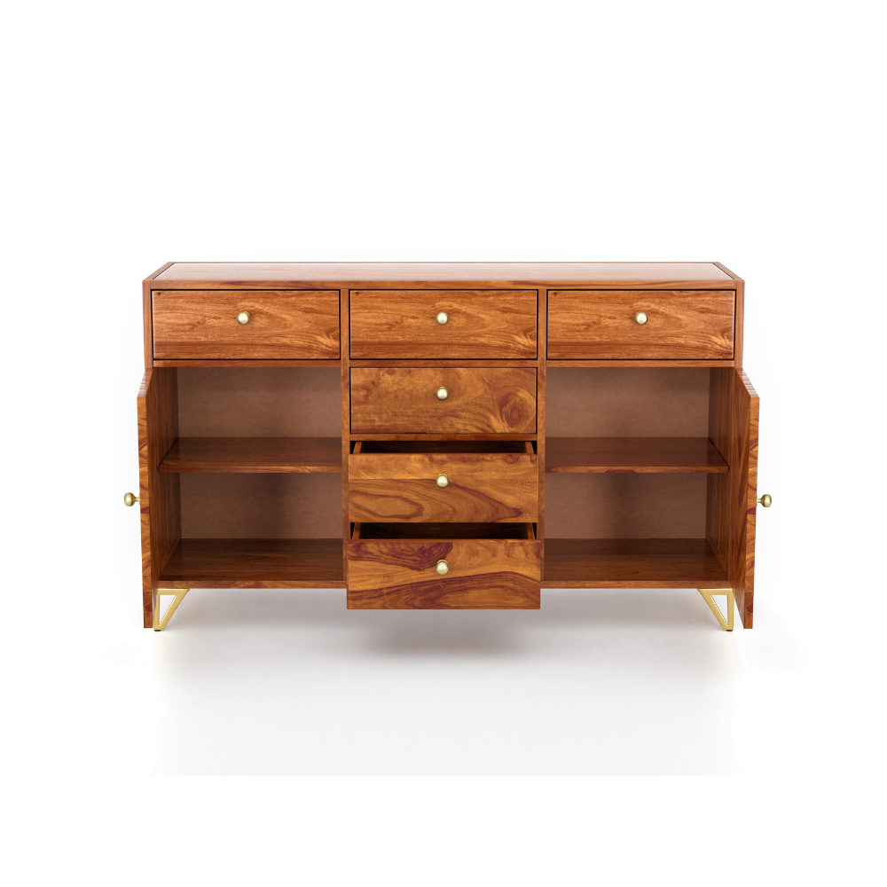 Faelan Solid Sheesham Wood Sideboard