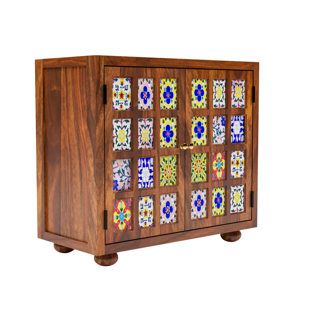 Caspian Solid Sheesham Wood Sideboard