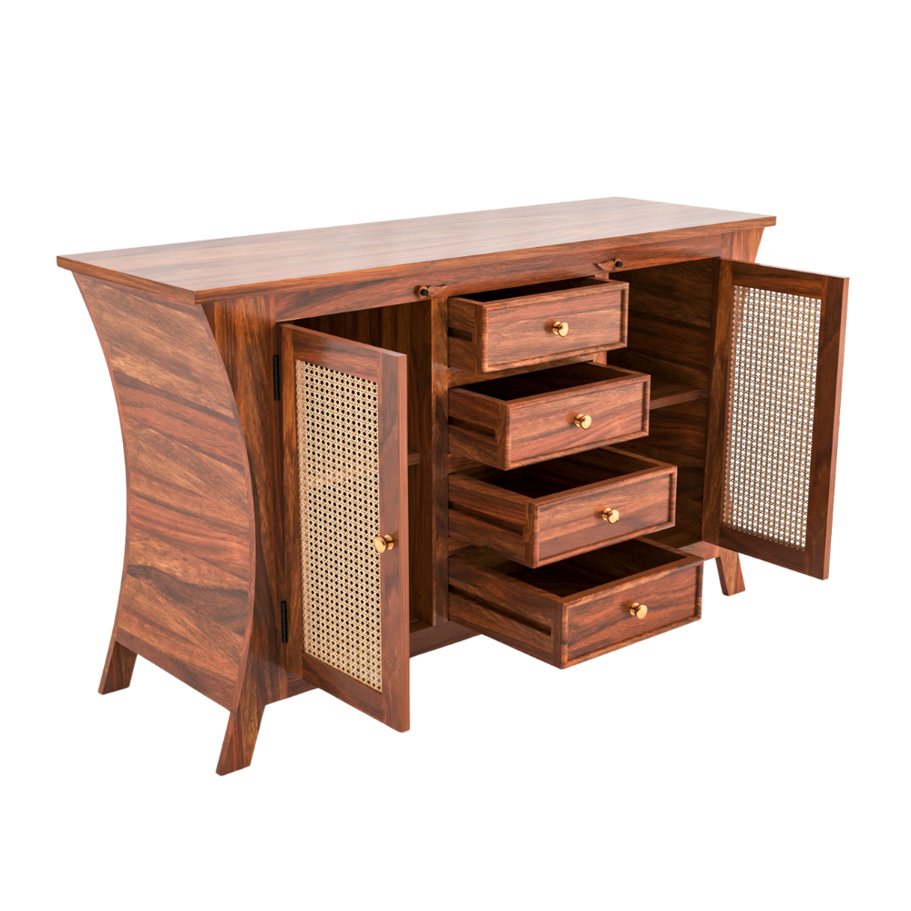 Axton Solid Sheesham Wood Sideboard