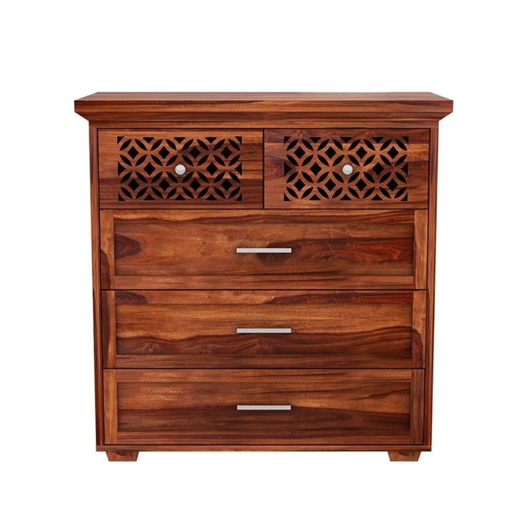 Grier Solid Sheesham Wood Chest of Drawer