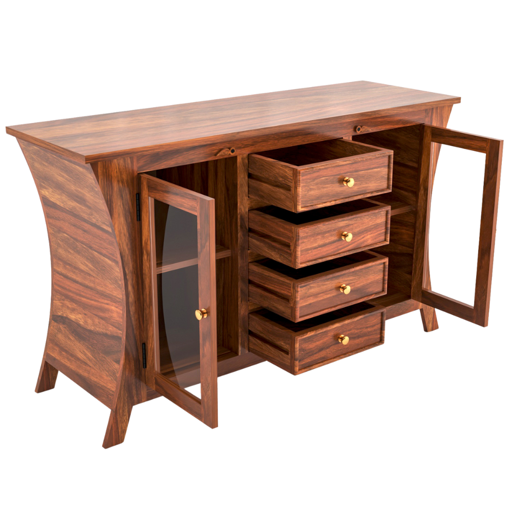 Emrys Solid Sheesham Wood Sideboard