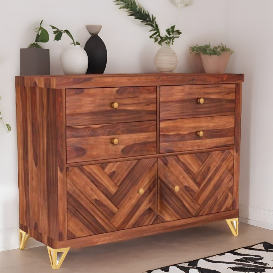 Seren Solid Sheesham Wood Chest of Drawer
