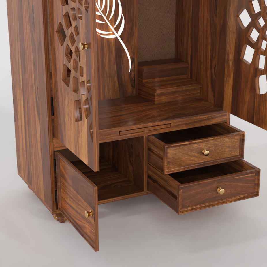 Taliesin Solid Sheesham Wood Temple