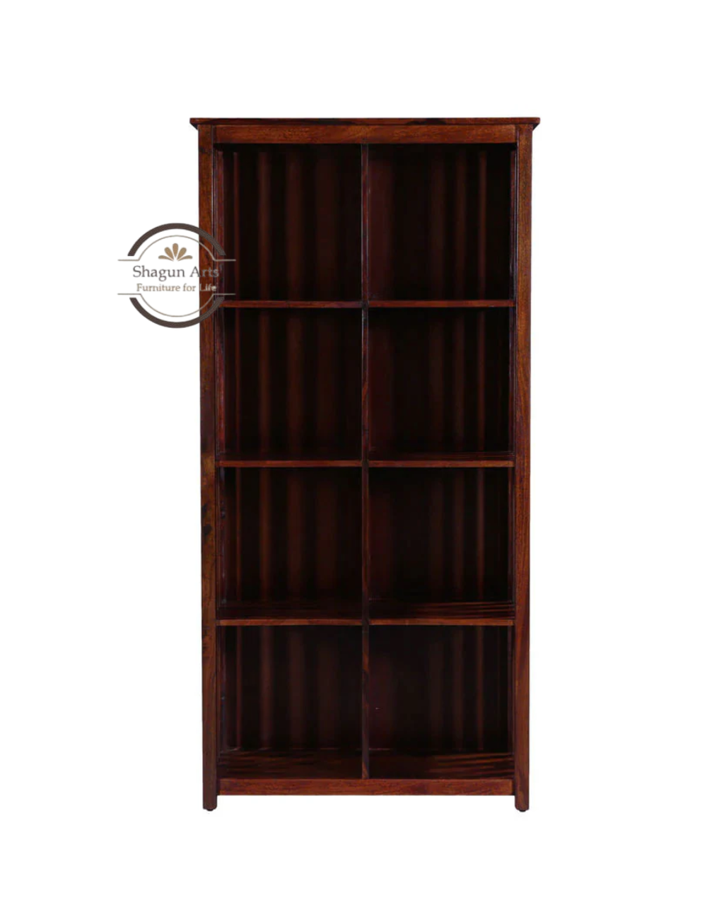 Osias Solid Wood Book Shelf in Honey Oak Finish