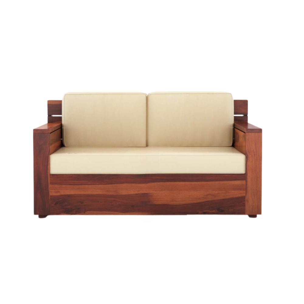 Sloane Solid Sheesham Wood 2 Seater Sofa
