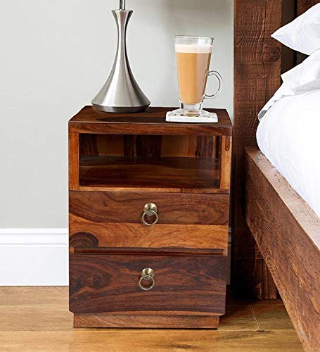 Wagner Bed Wood Bedside Table for Bedroom