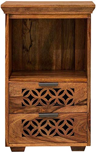 Persia Bed Side Cabinet (Natural Honey Finish)