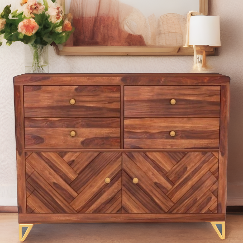 Seren Solid Sheesham Wood Chest of Drawer