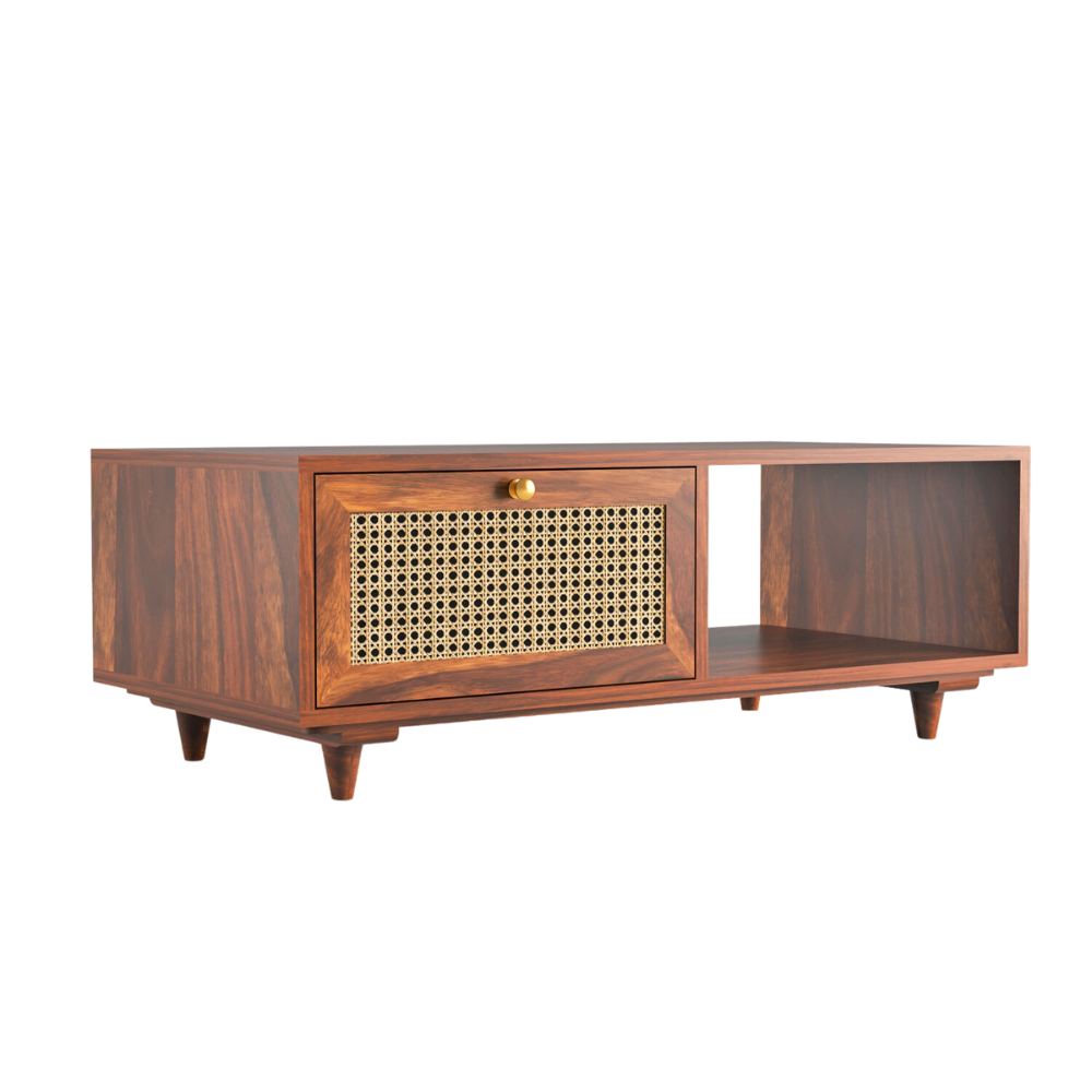 Xenia Solid Sheesham Wood Coffee Table