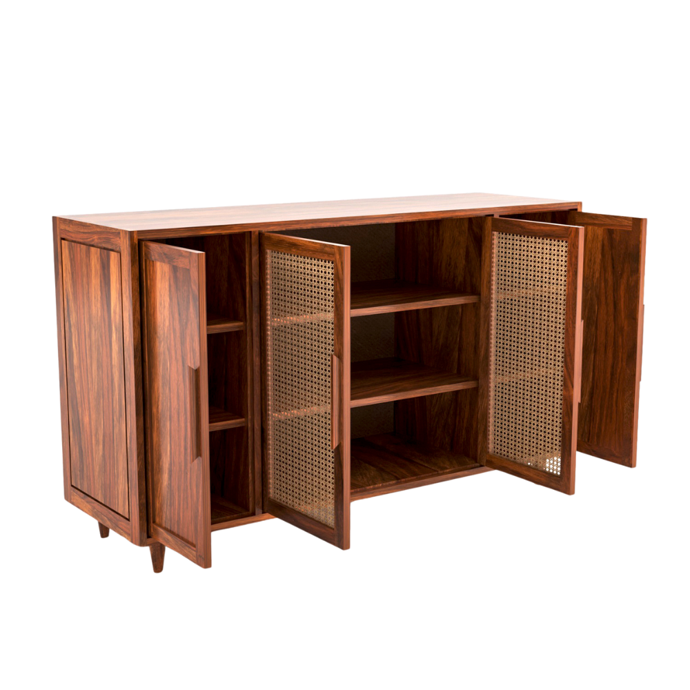 Veda Solid Sheesham Wood Sideboard